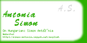 antonia simon business card